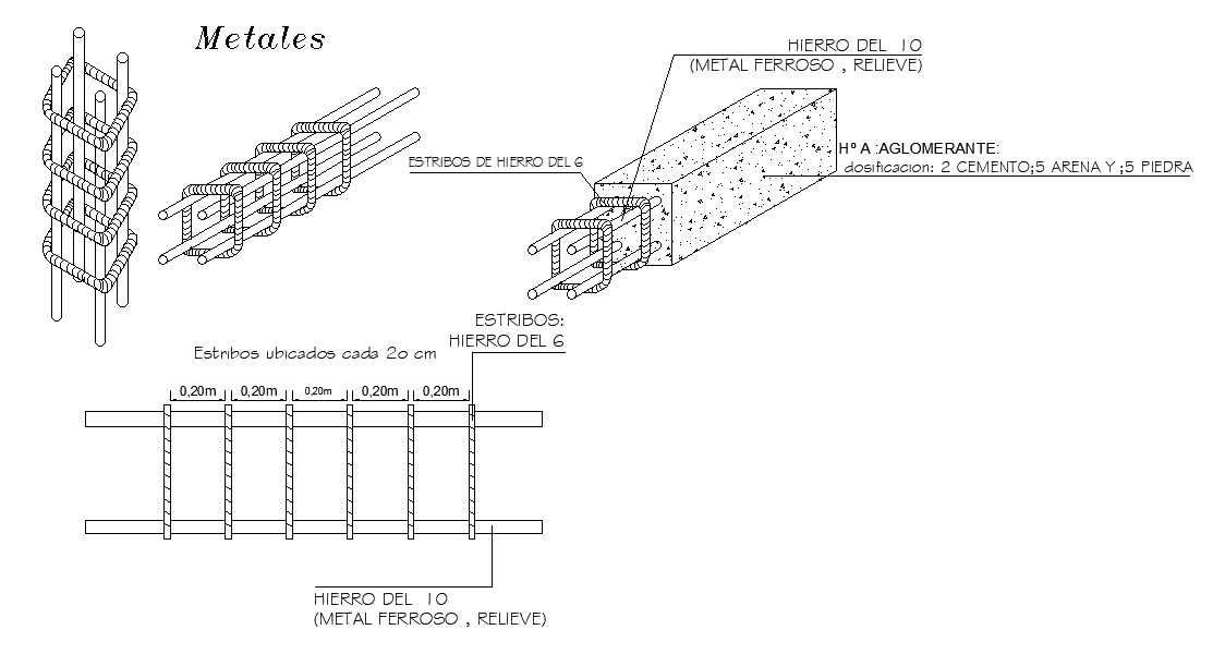 12x9m house building column cum reinforcement construction drawing