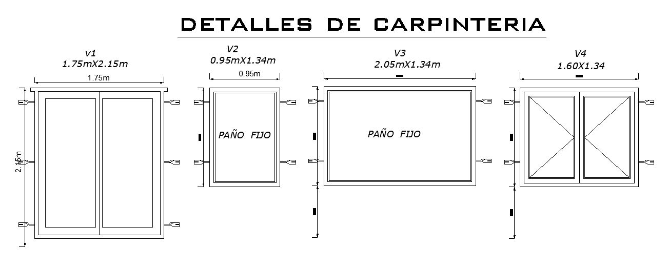 12x9m house building door and window plans