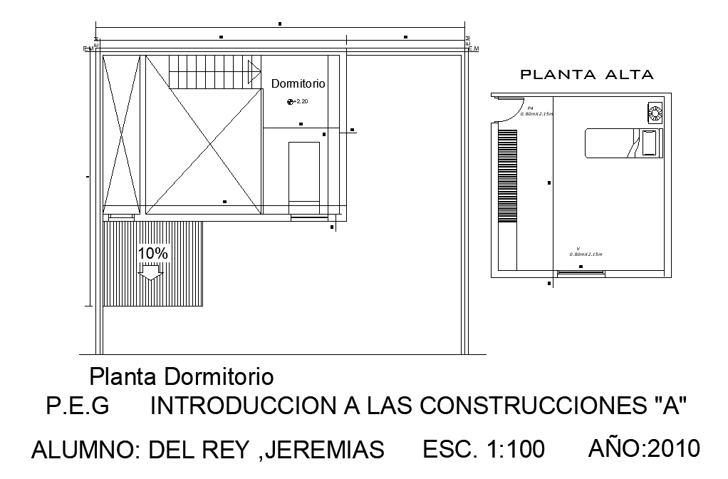 12x9m house plan bedroom drawing is given in this file