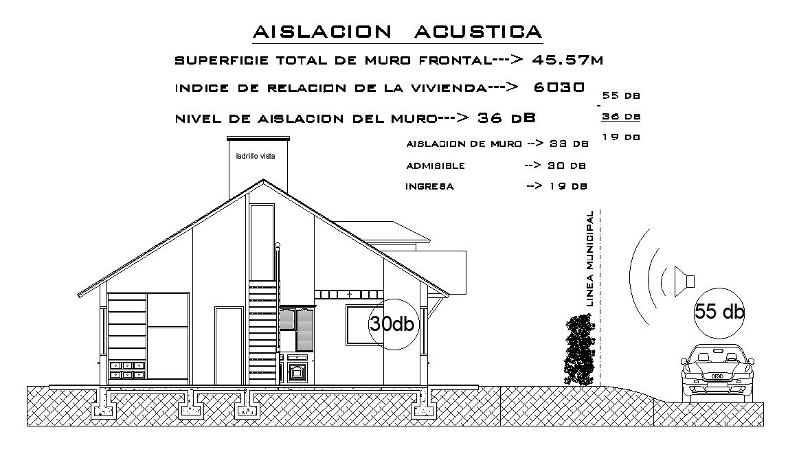 12x9m left side house building insulation detail drawing