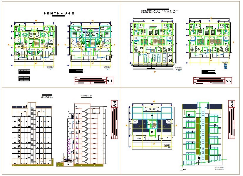 Multi 10 levels House plan
