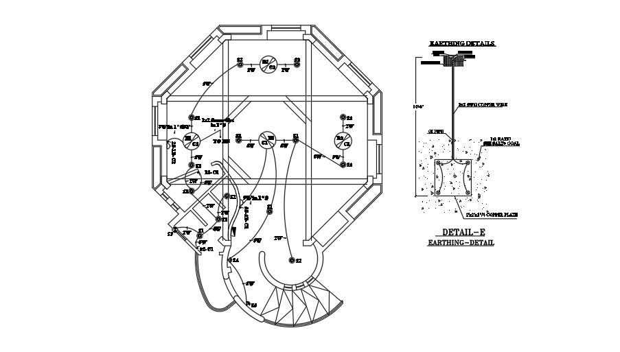 138’x105’ girls primary to middle school electrical drawing