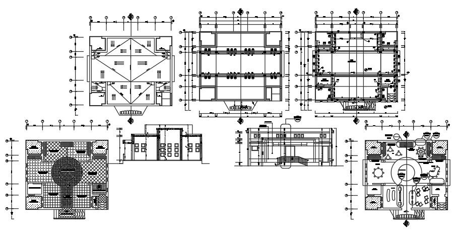 138’x105’ girls primary to middle school elevation detail drawings