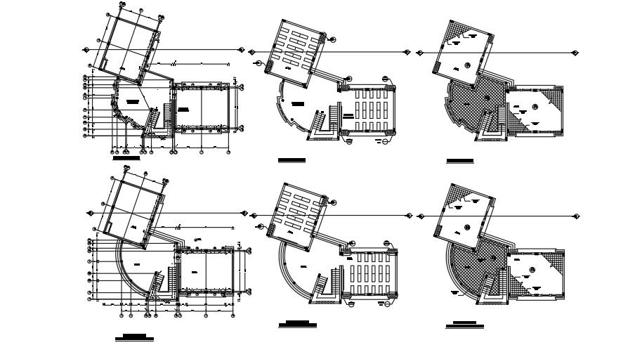 AutoCAD 2D Girls School Furniture Layout 138 by 105