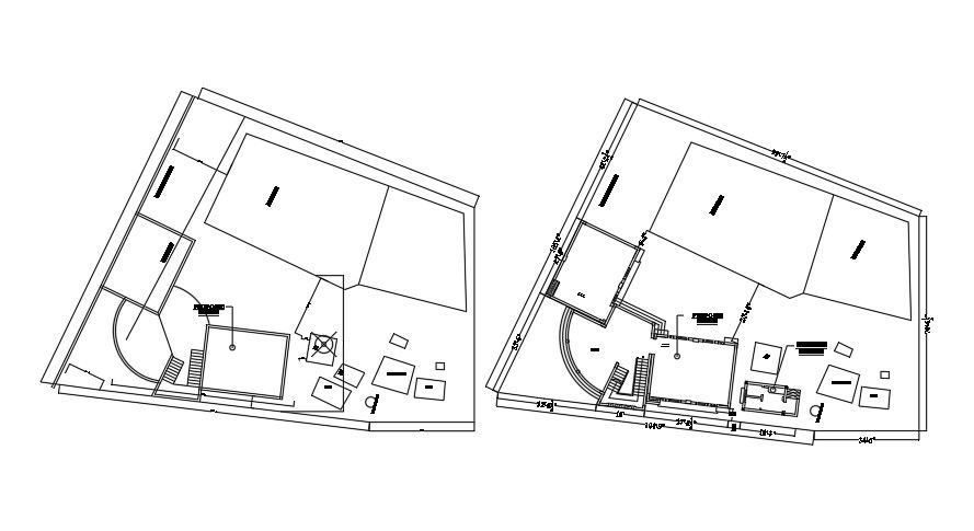 138’x105’ girls primary to middle school plan layout AutoCAD drawing