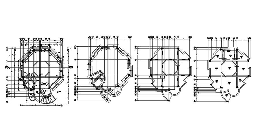 138’x105’ girls primary to middle school structural layout drawing