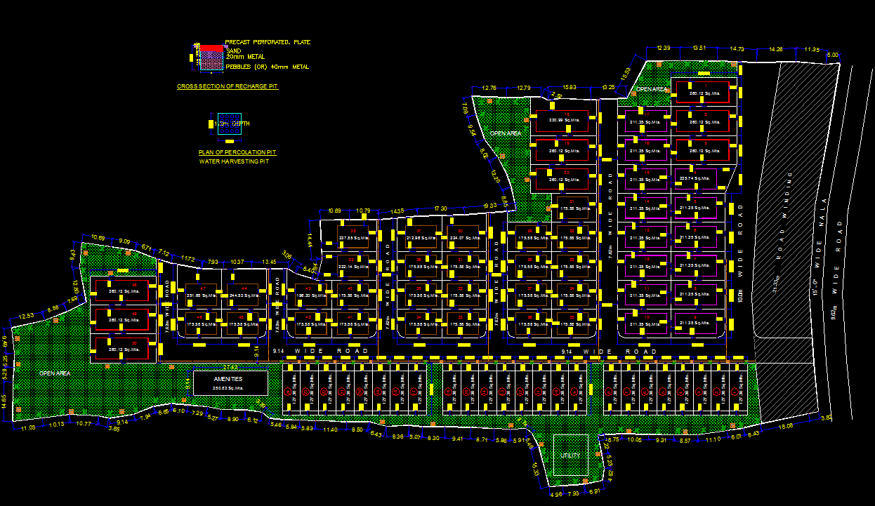 Accurate Town Planning AutoCAD DWG with Master Layout and Plot Design