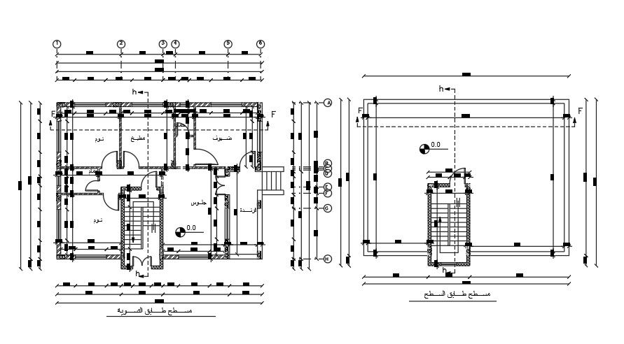 13x11m house plan AutoCAD drawing design