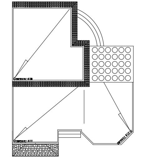 13x11m house plan layout 2D AutoCAD drawing is given in this file