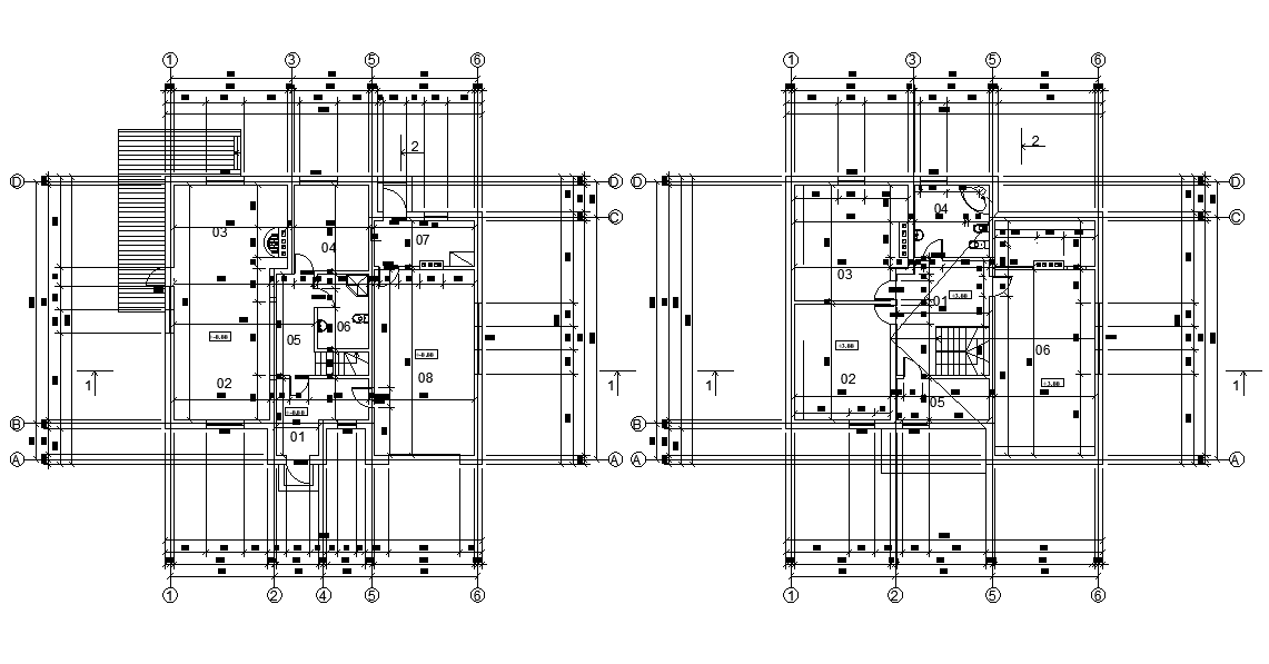 13x13m house plan is given in this Autocad drawing file.Download the Autocad model.