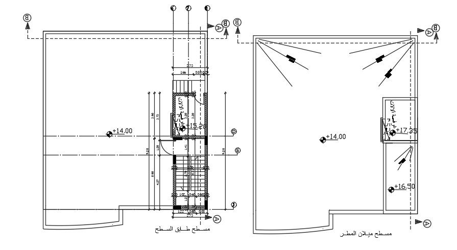 13x14 Meter Apartment Terrace Plan AutoCAD File