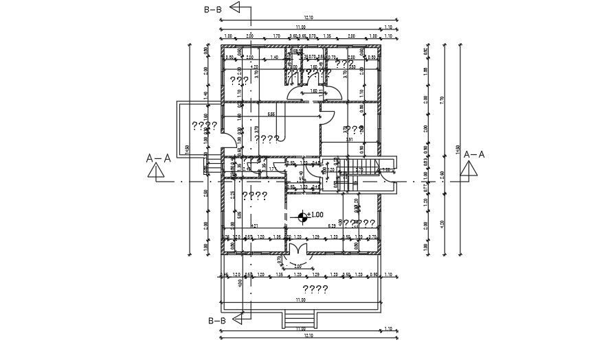 13x15 Meter 3 BHK House Plan Layout