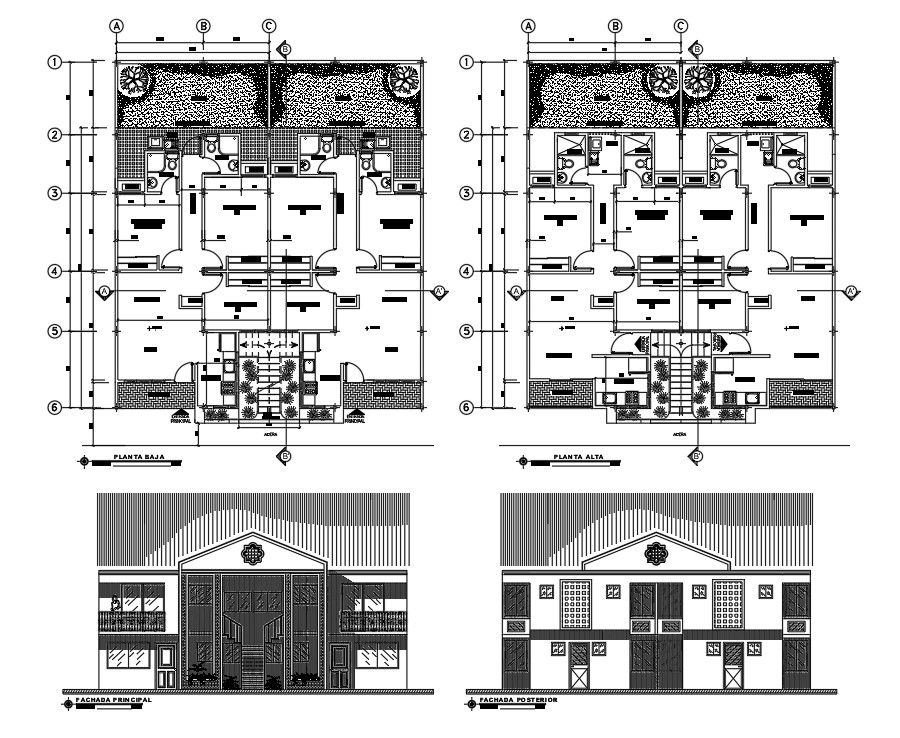 13x16m house plan is given in this Autocad drawing file.Download now.