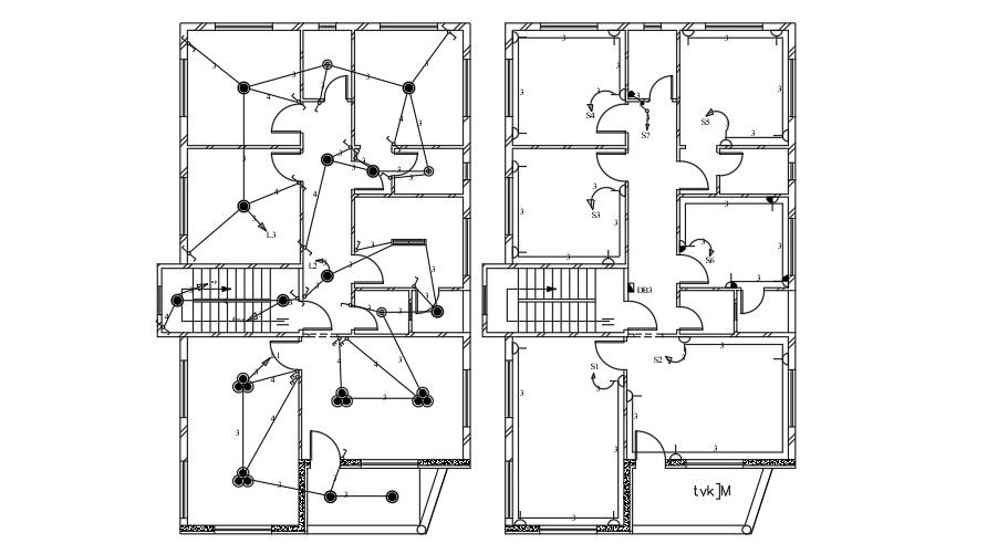 13x18 Meter Electric Plan Of House AutoCAD File