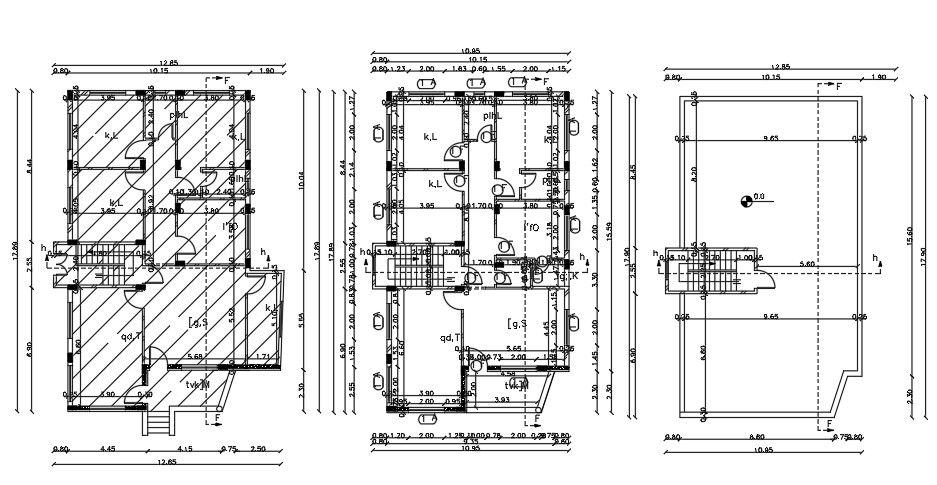 13x18 Meter House Plan Layout DWG File