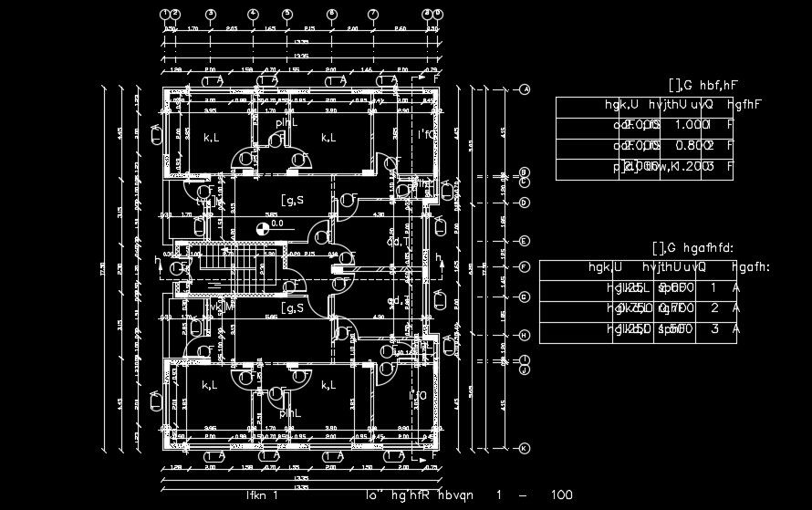 13x18m house plan is given in this AutoCAD drawing model