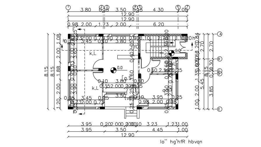 13x9 Meter House Building CAD Layout
