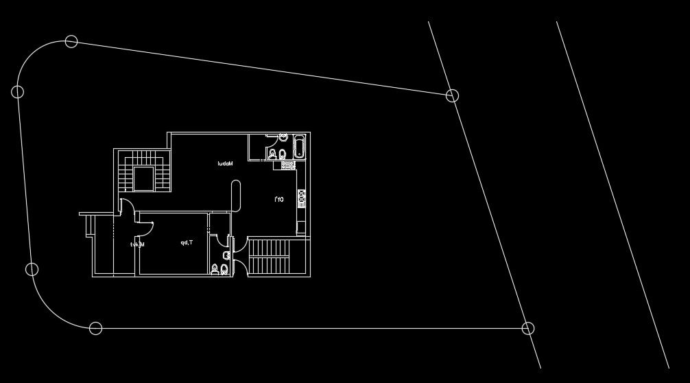 13x9m 1bhk house plan AutoCAD drawing download now
