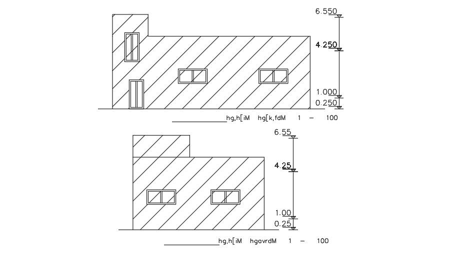 13x9m house building elevation view