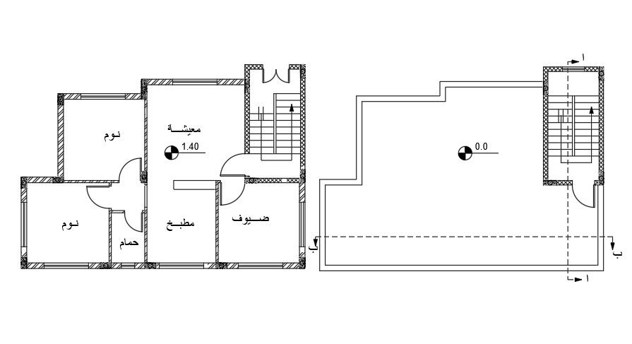 13x9m house plan column location drawing download now