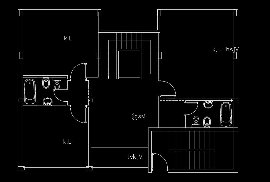 13x9m south facing 2bhk house plan AutoCAD drawing