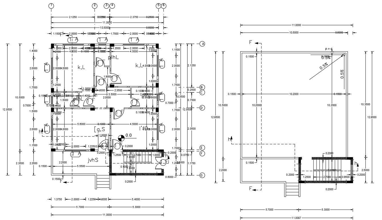 1400 SQFT House Plan Design DWG File