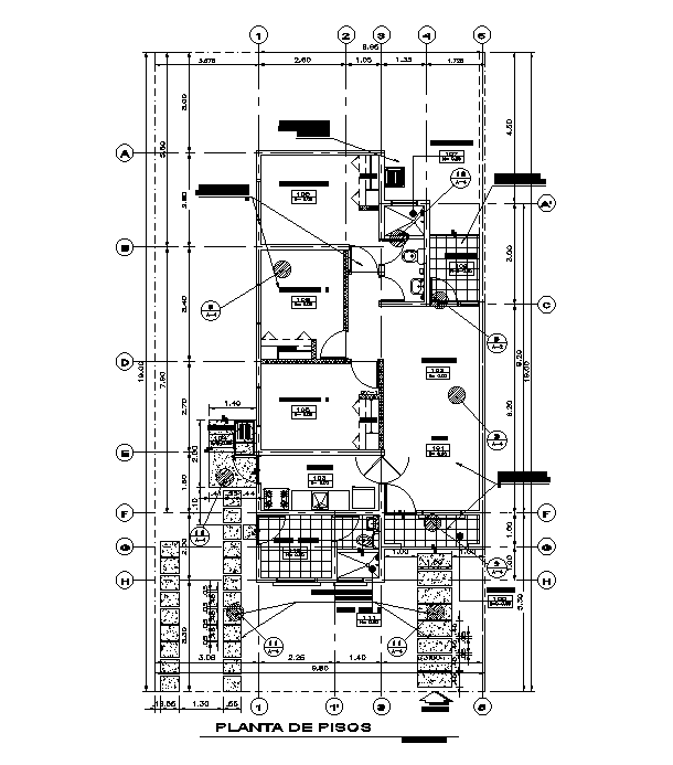 140 Square Meter House Plan AutoCAD Drawing Download DWG File