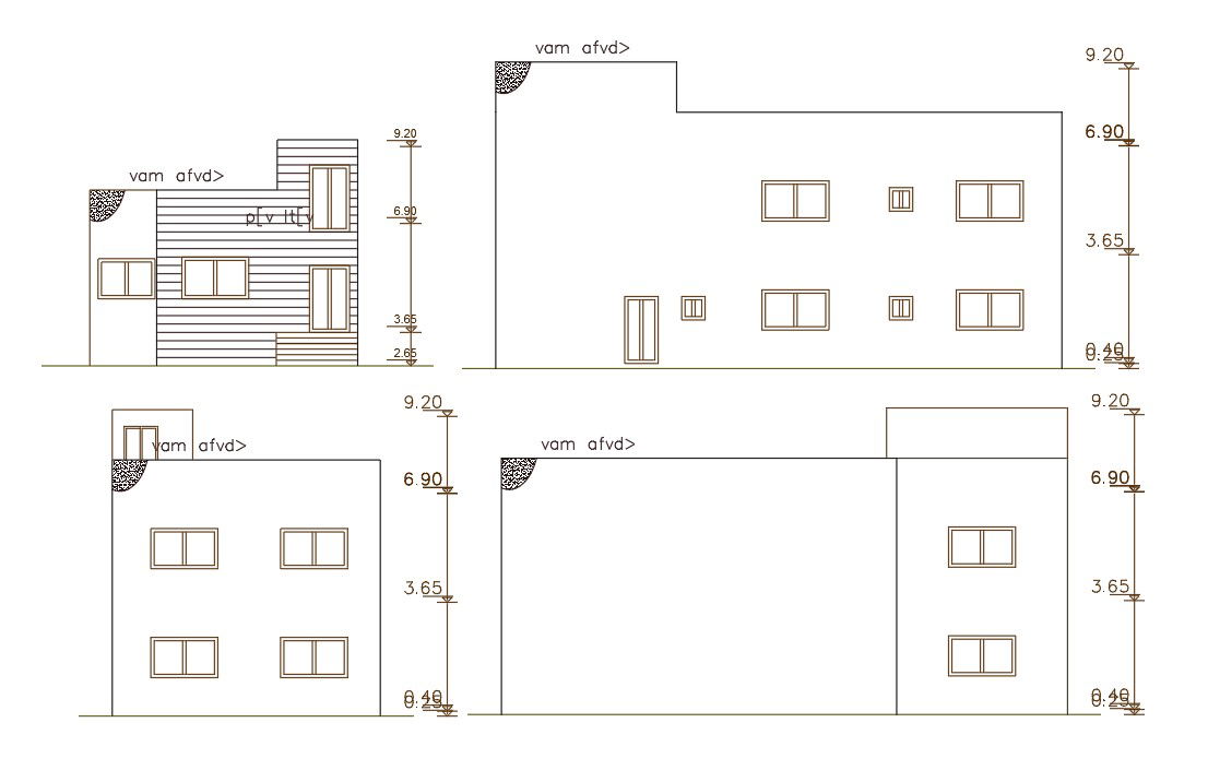 140 Square Yard House Building Elevation Design