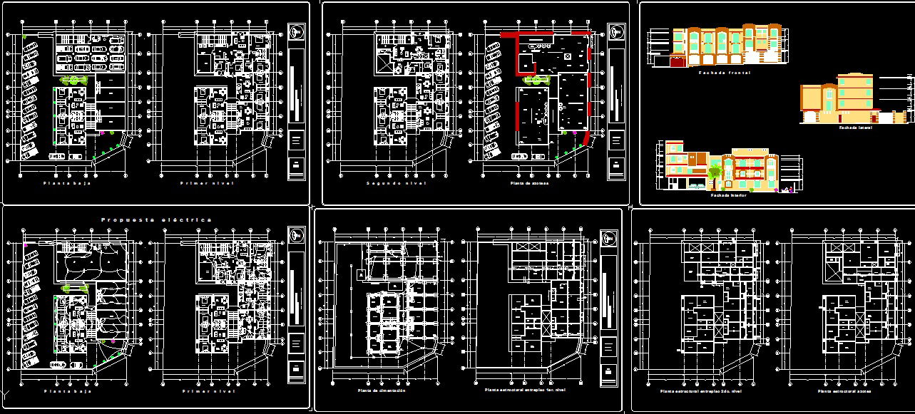 Apartment AutoCAD File with Detailed 2D Architectural Layout Drawings