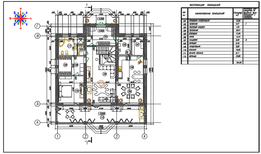 14X10m architecture 5bhk duplex ground floor house plan CAD drawing