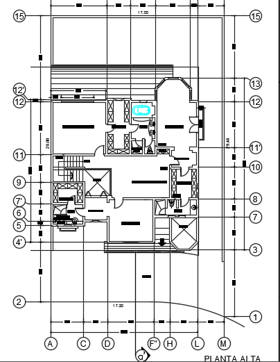 14X18m architecture first floor house plan cad drawing is given in this file