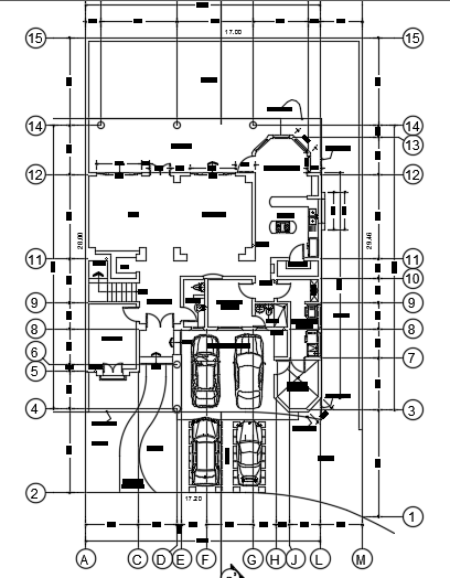 14X18m architecture house plan cad drawing is given in this file