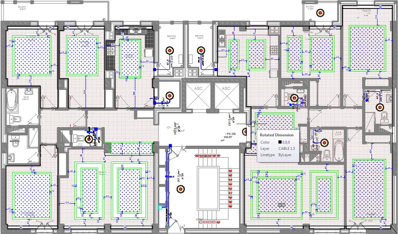 9th Floor Furniture Layout 14x26m House AutoCAD DWG Plan