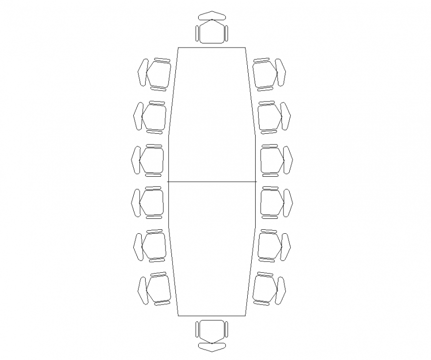 14 chair design of dining table with furniture view dwg file