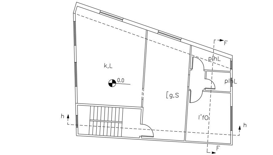 14x10 Meter House First Floor Plan AutoCAD File