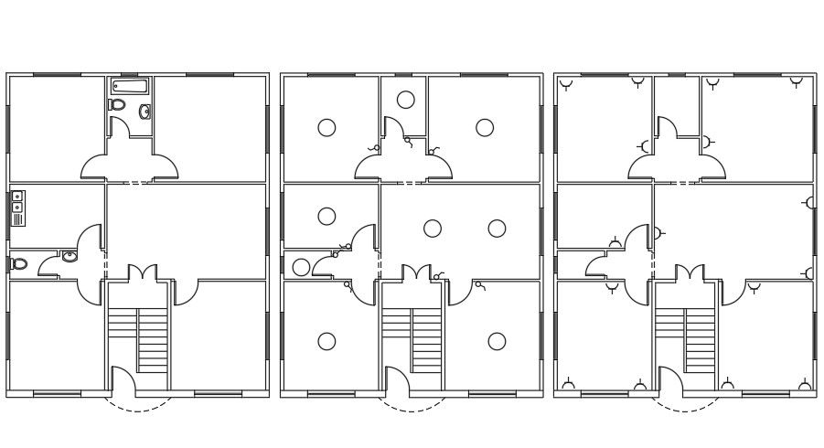 14x13 Meter Electric Plan Of House AutoCAD File