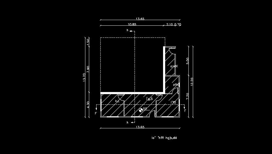 14x14m fourth floor is given in this AutoCAD model