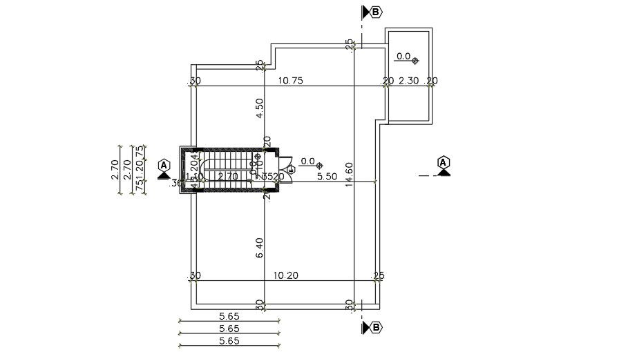 14x15 Meter House Terrace Plan DWG File