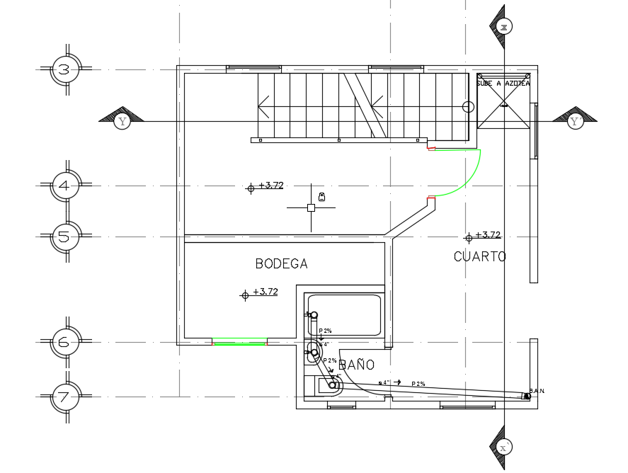 14x18m architecture house roof plan cad drawing is given in this file