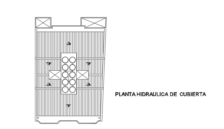 14x20m local commercial building water tank location cad drawing
