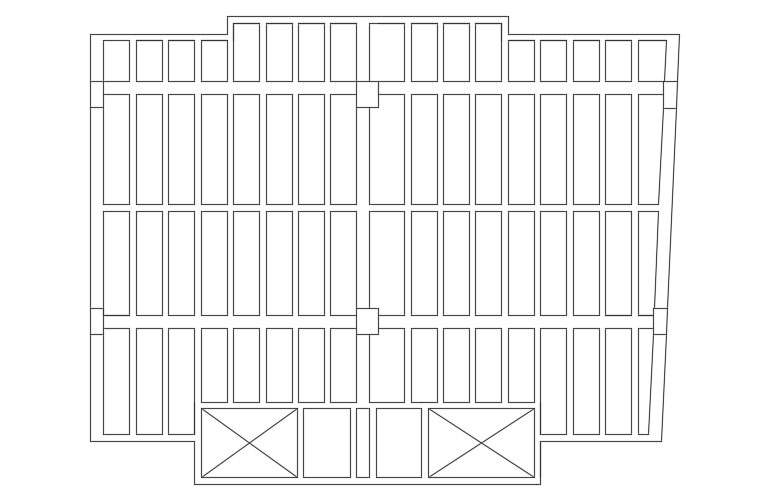14x20m local shop first floor beam layout AutoCAD model is given in this file