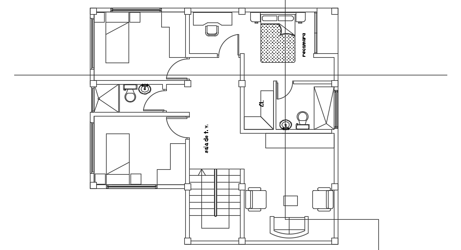 14x23m single family first floor house plan