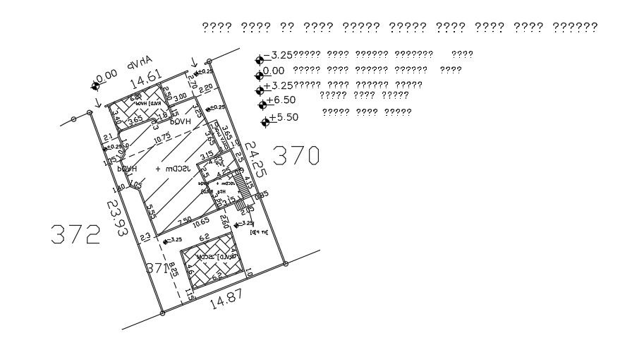 14x24 meter Site Plan Layout AutoCAD File