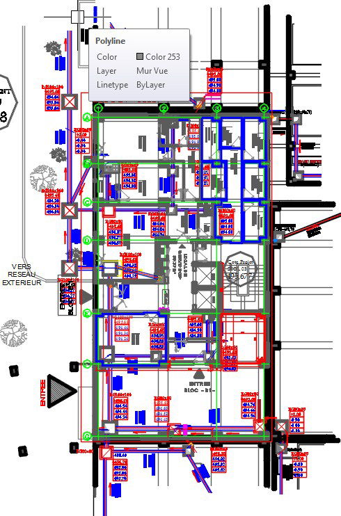 14x26m residential house plan ground floor sanitary layout drawing