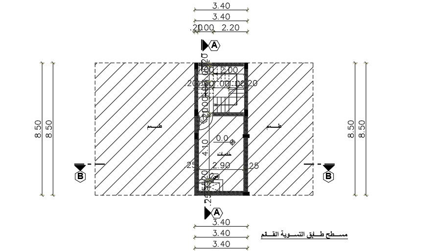 14x9 Meter Basement Plan AutoCAD File