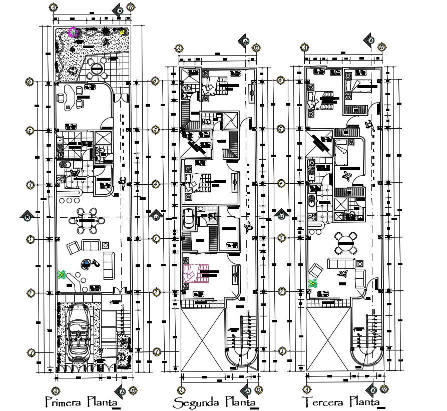 150 Square Meter House Floor Plan AutoCAD Drawing DWG File