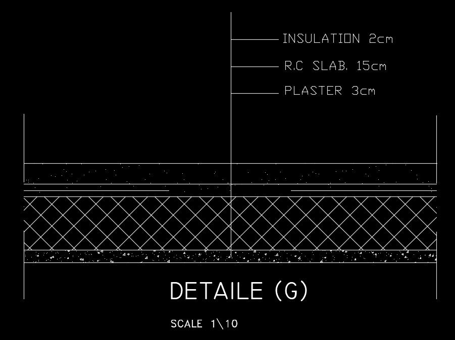 150mm thickness of the slab construction drawing