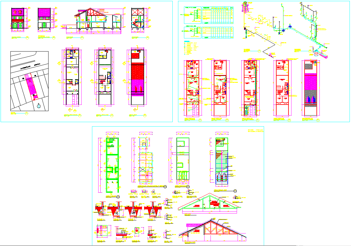 Efficient Working House Plan DWG with Smart Functional Layout Designs