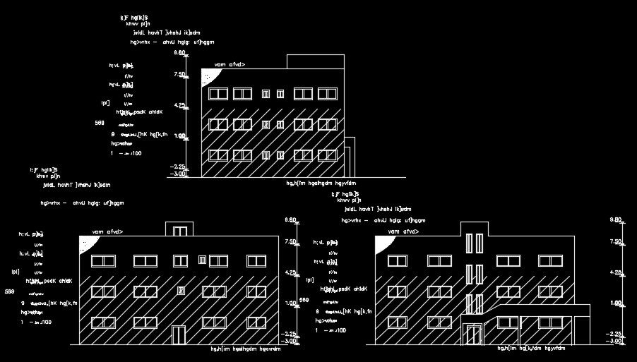 15X20m house building of section view download now
