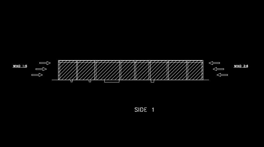 1: 5 and 2:6 range of the side 1wind force applying detail